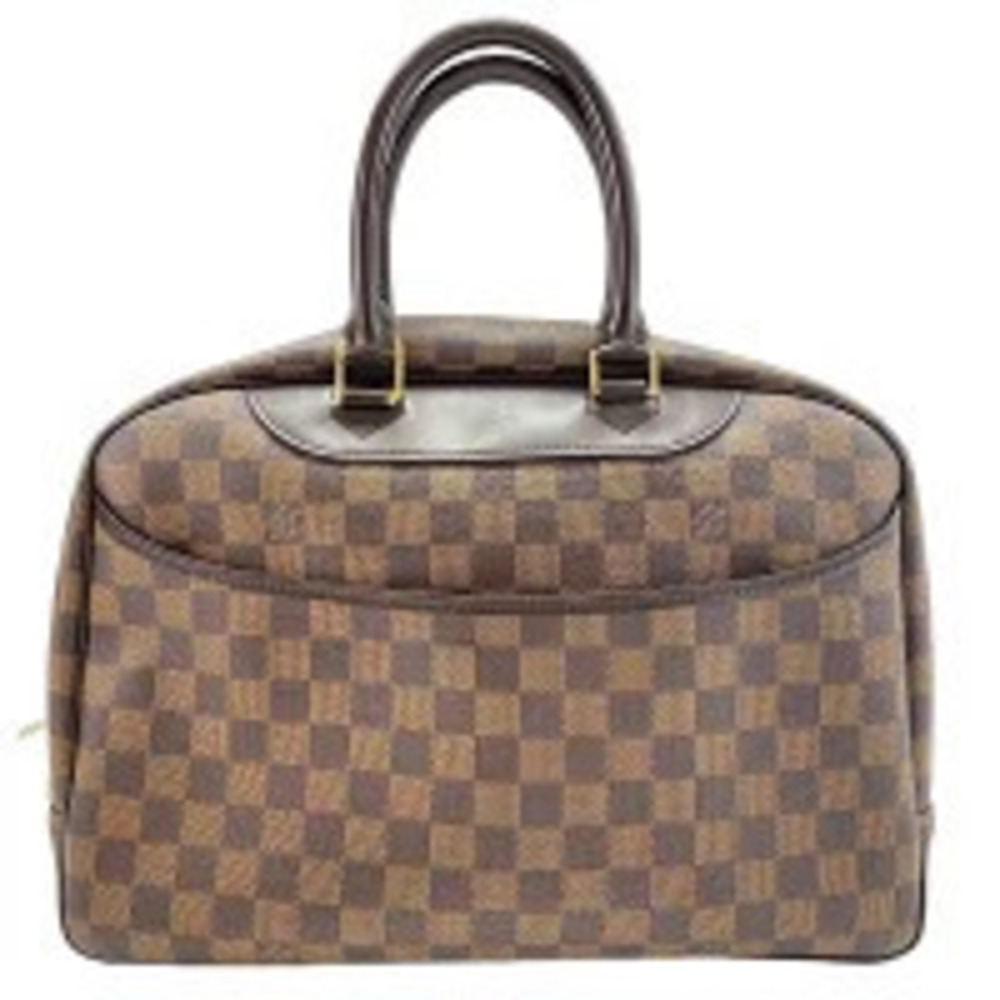 Louis Vuitton Damier Deauville Handbag Brown